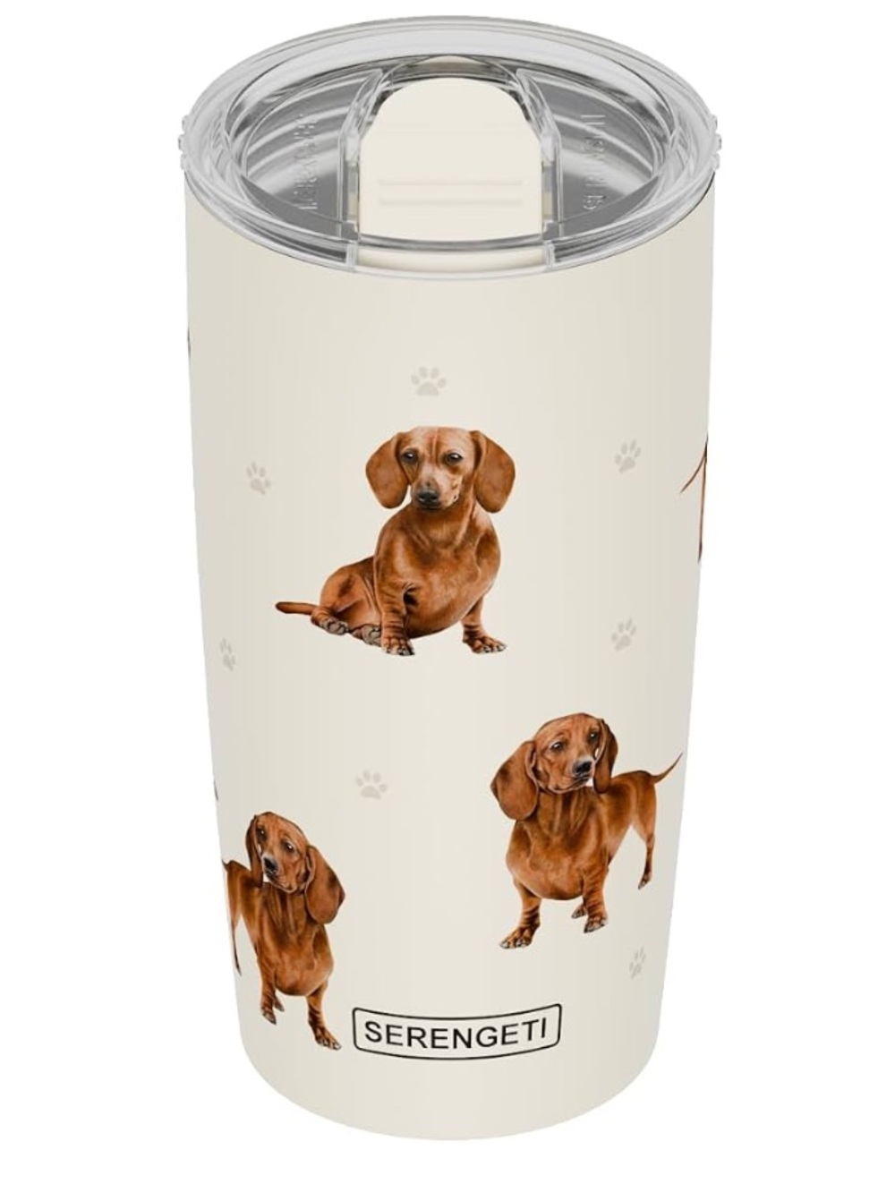 SERENGETI Dachshund 20 Oz. Stainless Steel, Vacuum Insulated Tumbler with Spill